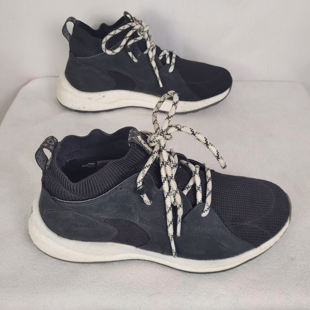 Columbia Out Dry Womens Black Waterproof Utility Mid Sneaker Shoes Size 7